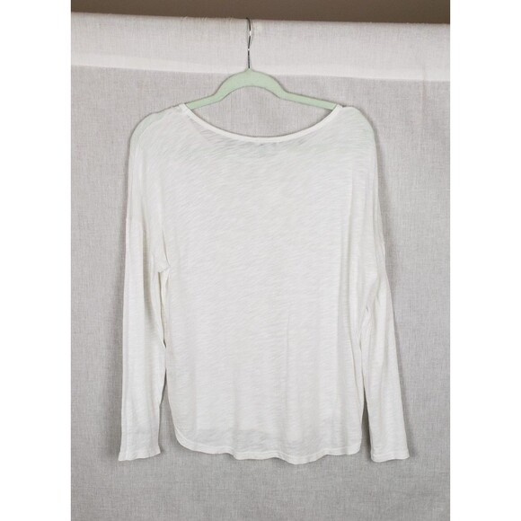 Splendid White Tee Shirt XL Cotton Modal Slub Casual Lightweight Spring Summer - Picture 2 of 4